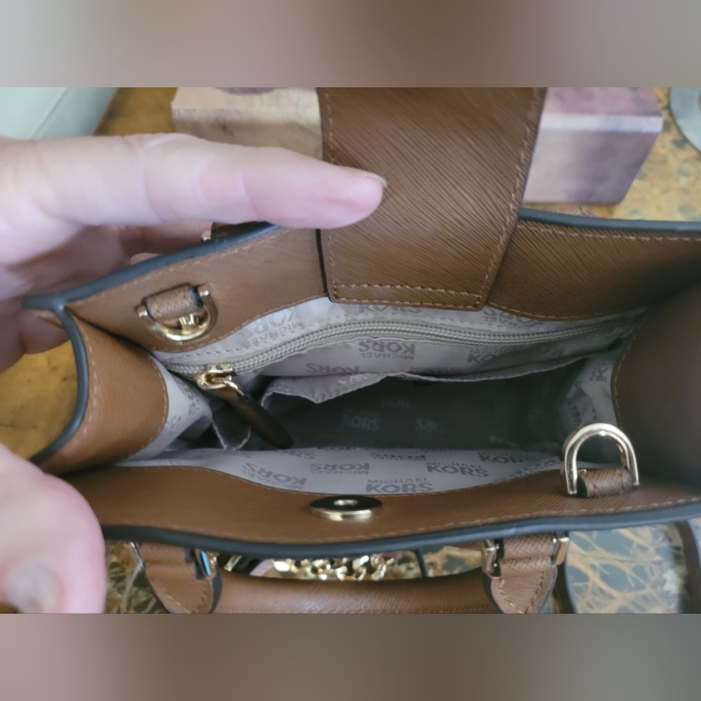 Michael Kors Paisley Brown Handbag - Picture 6 of 8